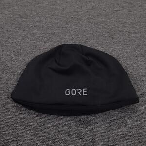 Gore Hat Beanie Fitted Mens M Black Windstopper Thermal Winter Running